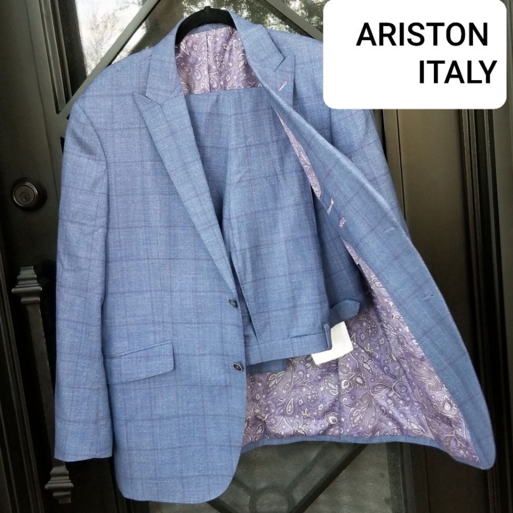 Ariston  Napoli Premium Luxury Bespoke  Men's Tailored suit Jacket and pants